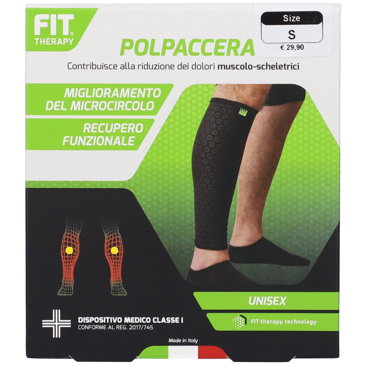 Fit Therapy Polpaccera Colore Nero Taglia S