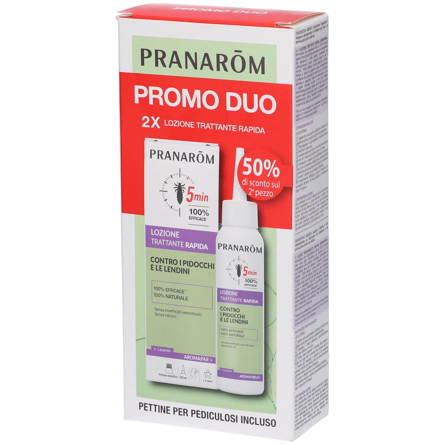 Pranarom Lozione Trattante Rapida Contro Pidocchi E Lendini Promo Duo
