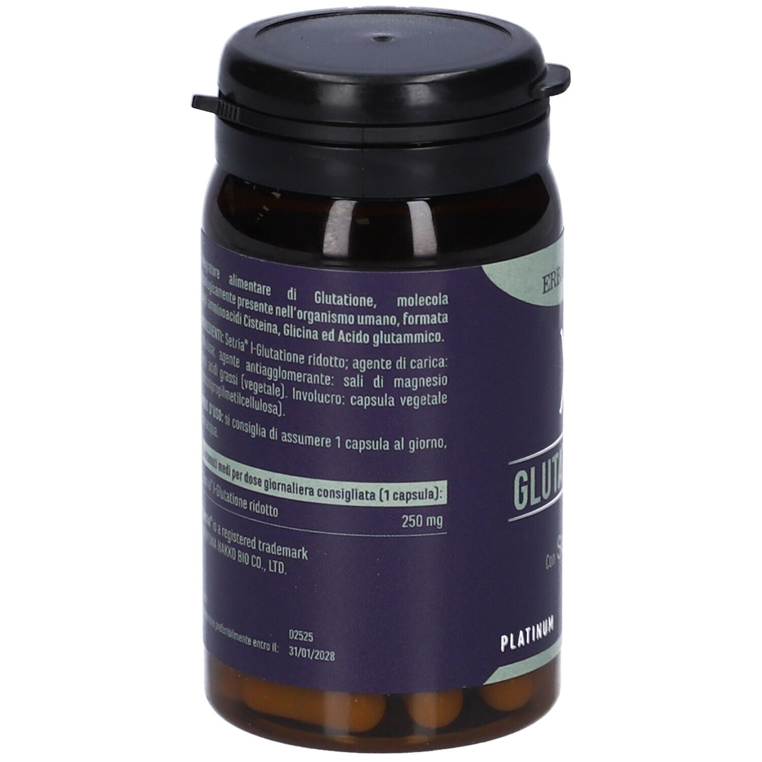 ERBA VITA PLATINUM GLUTATIONE 250 30 CPS - Immagine 6