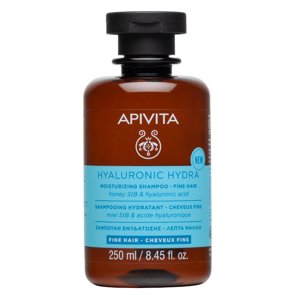 Apivita Hyaluronic Hydra Shampoo Idratante con Acido Ialuronico per capelli fini e secchi- Risparmia il 10% con il codice: apivita0926