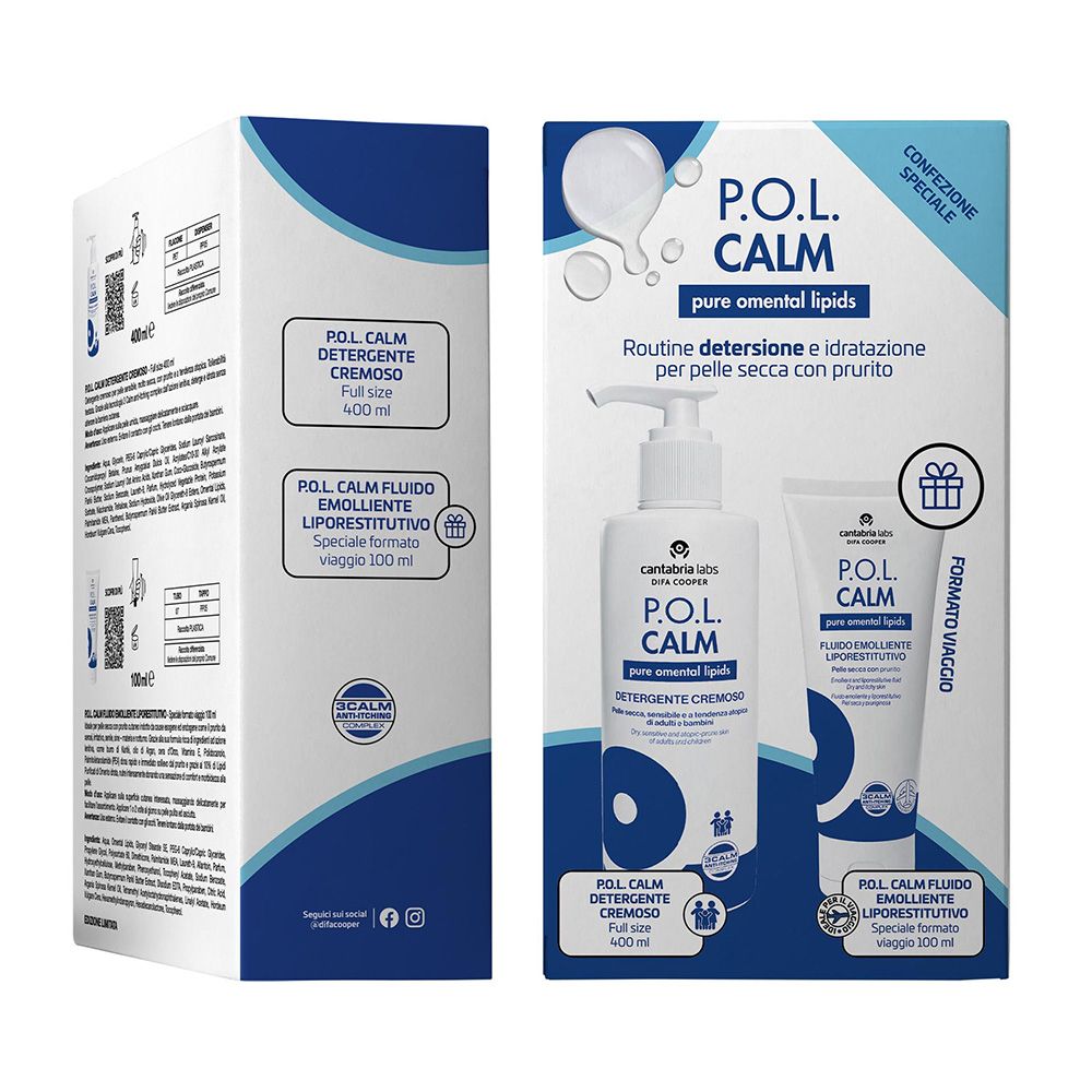 Pol Calm Detergente Cremoso + Fluido Emolliente Liporestitutivo