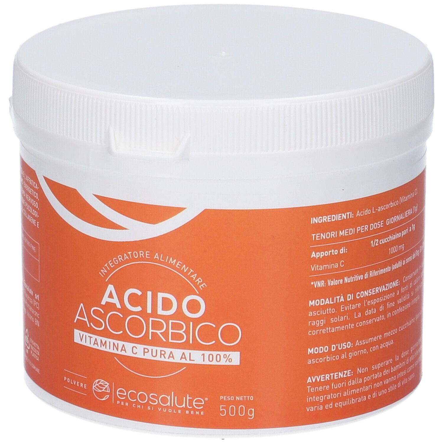 Acido Ascorbico Vitamina C Pura 500g - Spazio Ecosalute Srl - Immagine 5