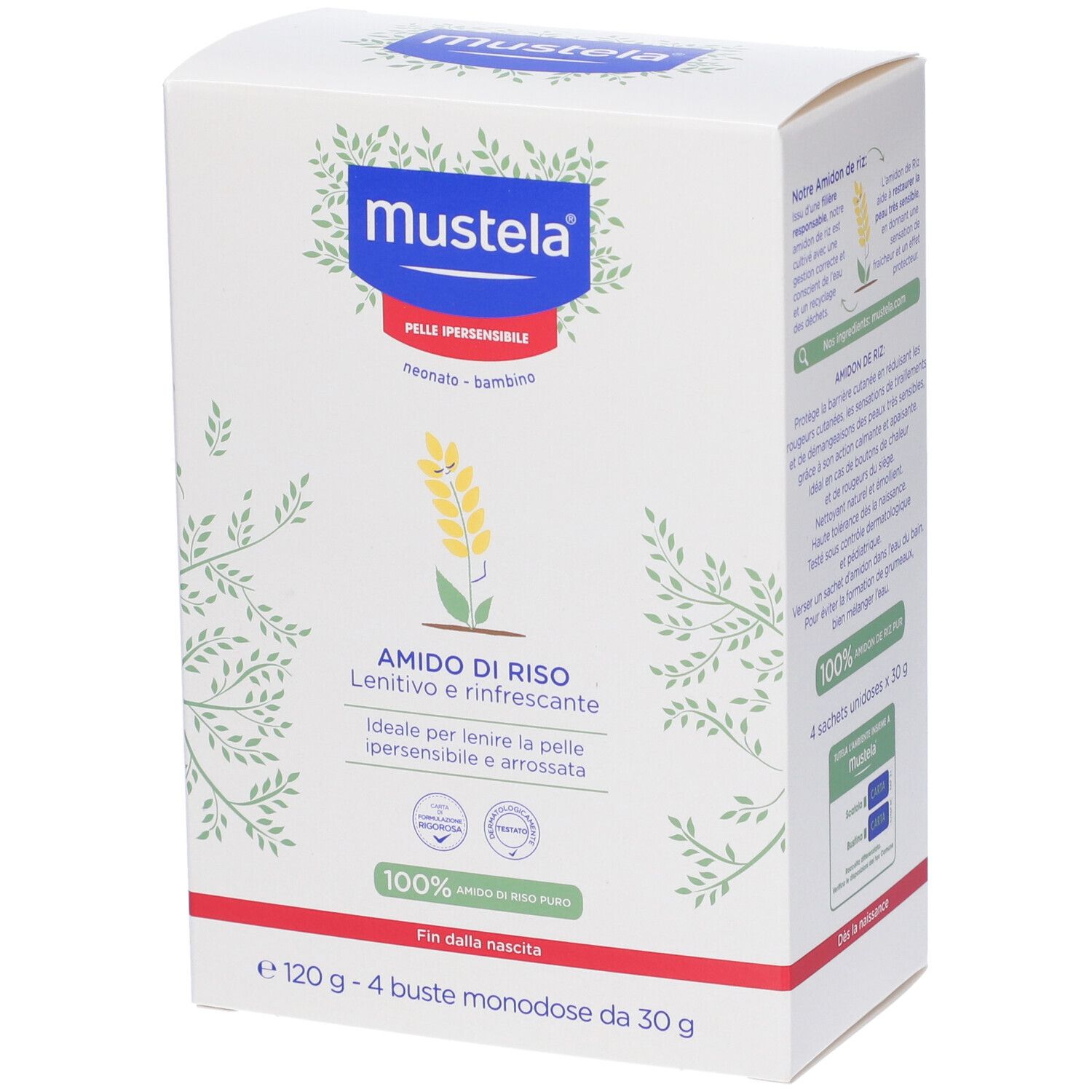 Mustela Amido di Riso Bustine Monouso