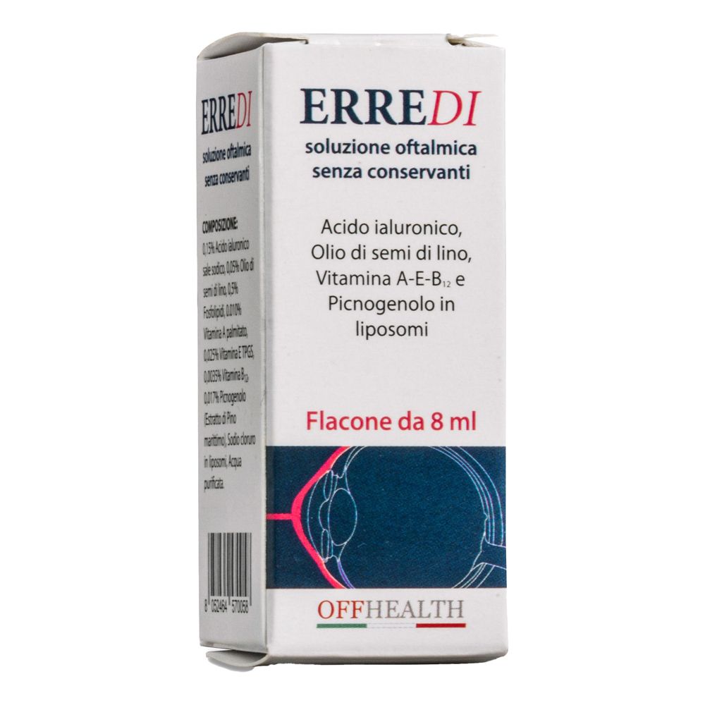 Erredi Soluzione Oftalmica Senza Conservanti 8 Ml