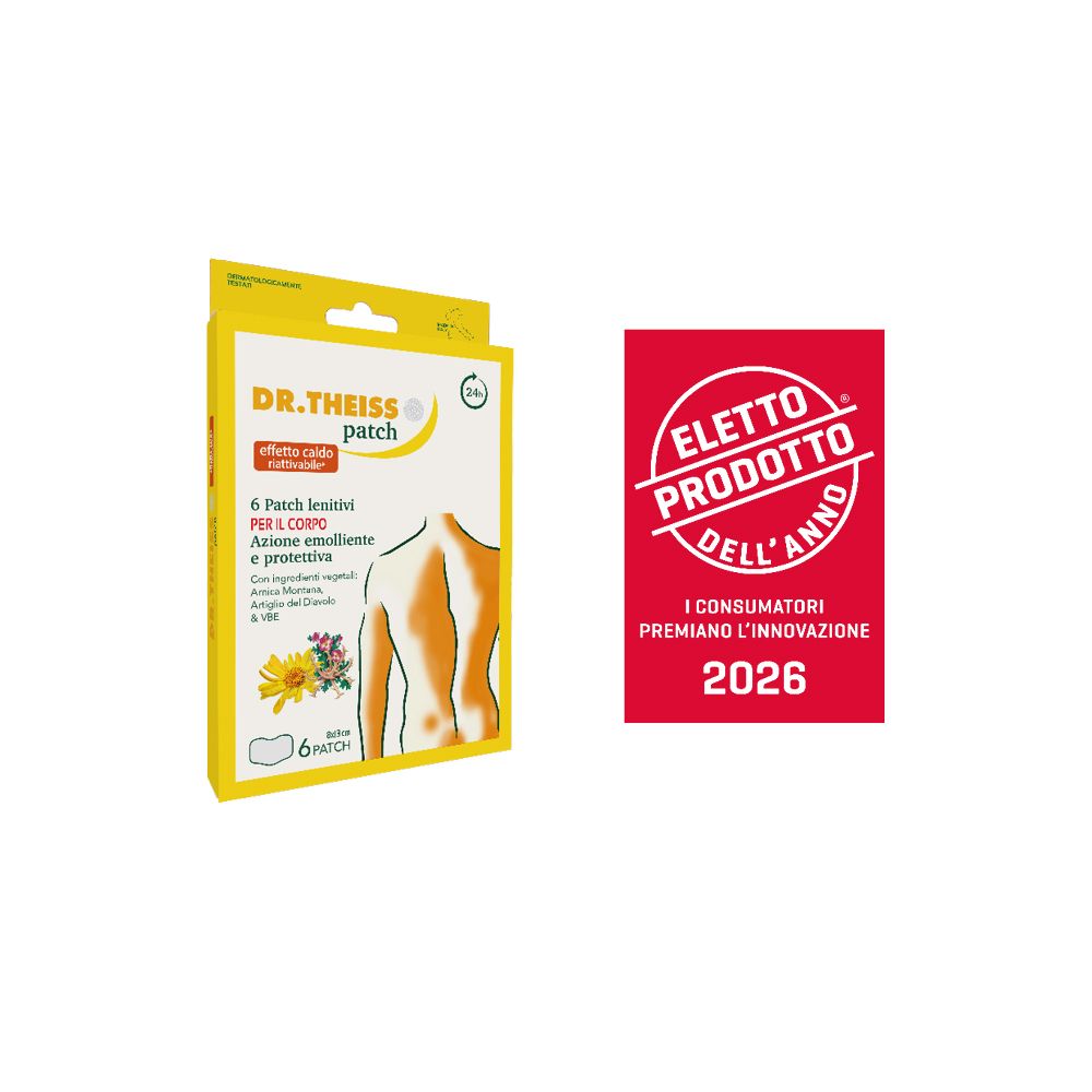 Gelbe Verpackung mit Produktname und Logo. Enthält 6 Patches. Auszeichnung "Produkt des Jahres 2026".