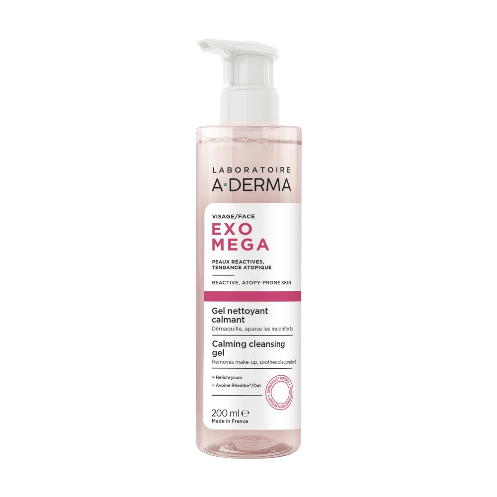 Aderma (Pierre Fabre It.spa) A-Derma Exomega Viso Gel Detergente Emolliente, Elimina Le Impurità 200 Ml Detergente