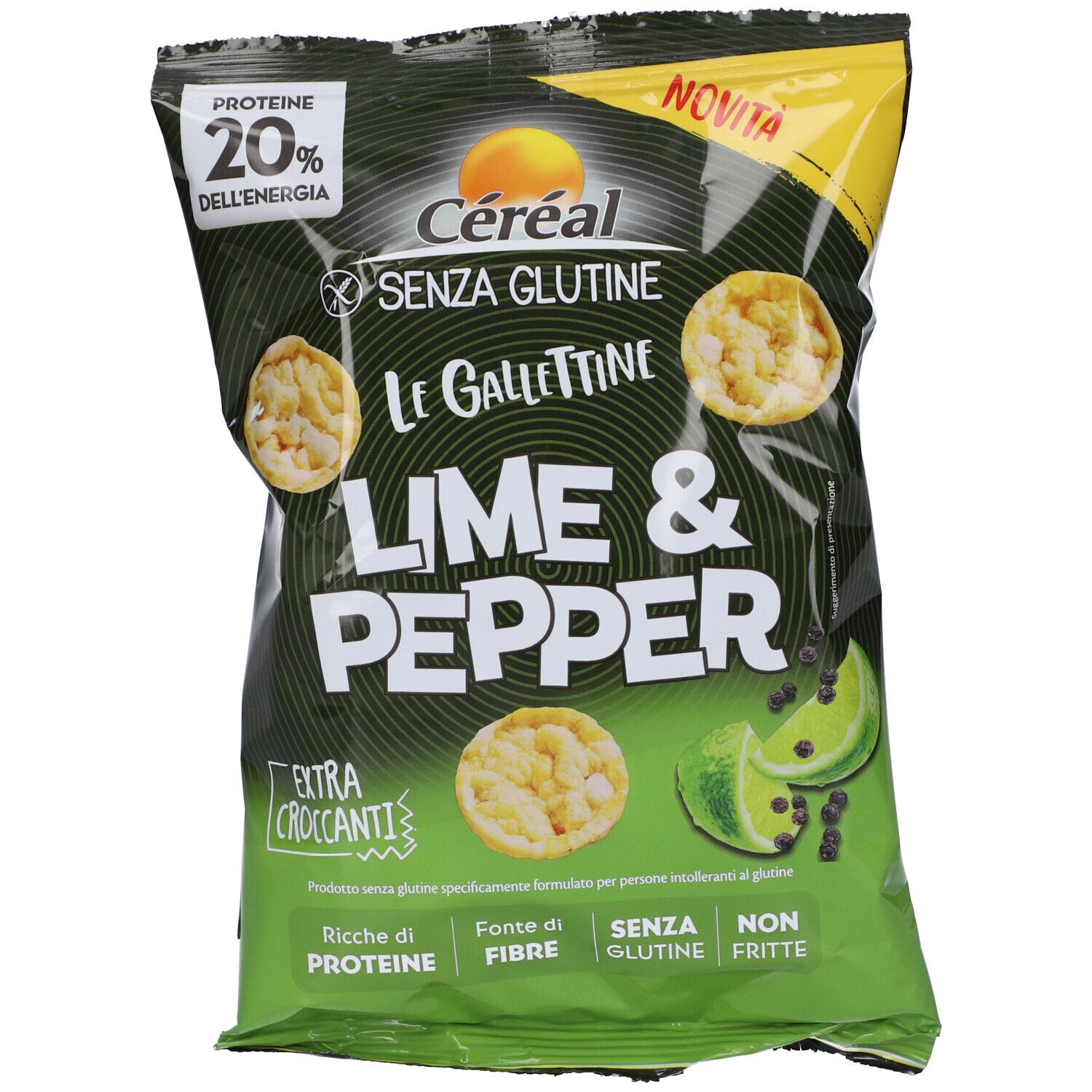 Pdmtobemaintained Cereal Gallettine Lime&Pepper 60 G Snack