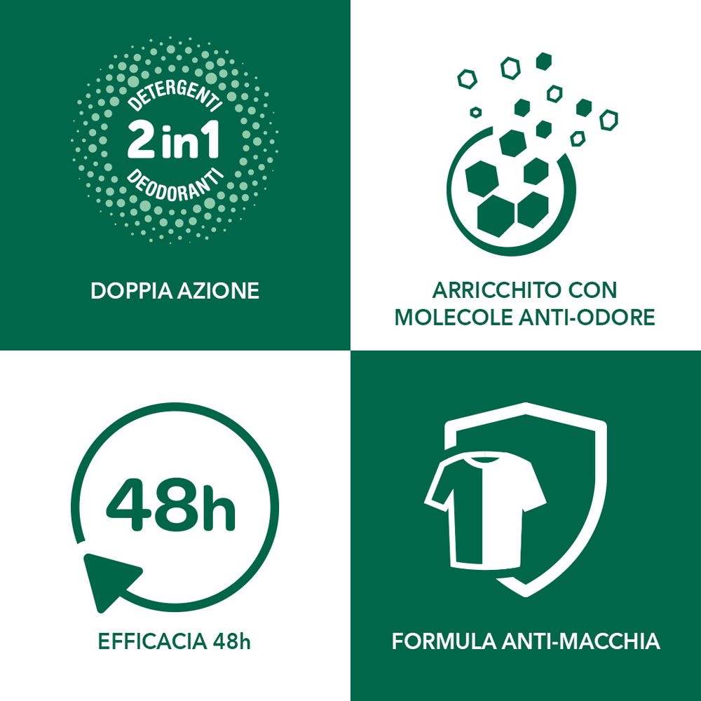 Borotalco® - Deo-Salviette Originale 2in1 detergenti e deodoranti arricchite con molecole anti-odore