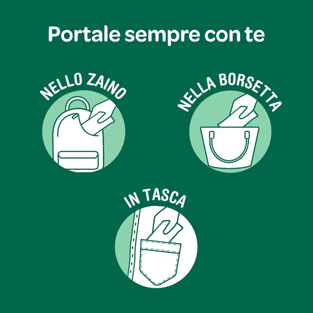 Borotalco® - Deo-Salviette Originale 2in1 detergenti e deodoranti arricchite con molecole anti-odore