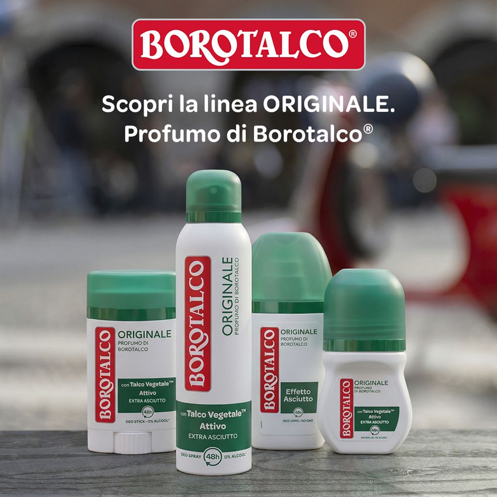 Borotalco® - Deo-Salviette Originale 2in1 detergenti e deodoranti arricchite con molecole anti-odore