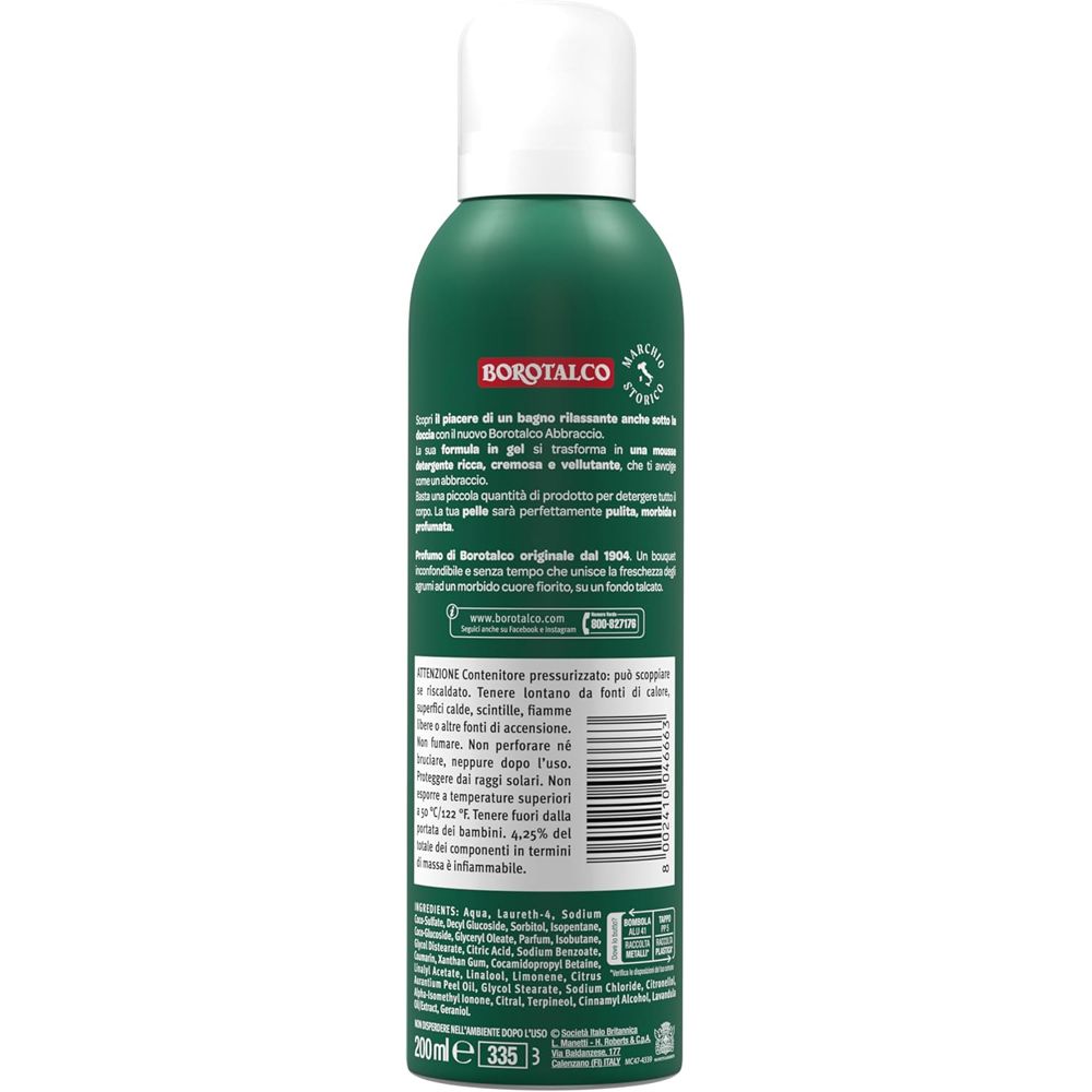 Borotalco® - Abbraccio Profumo di Borotalco®: gel in mousse cremosa extra avvolgente e vellutante