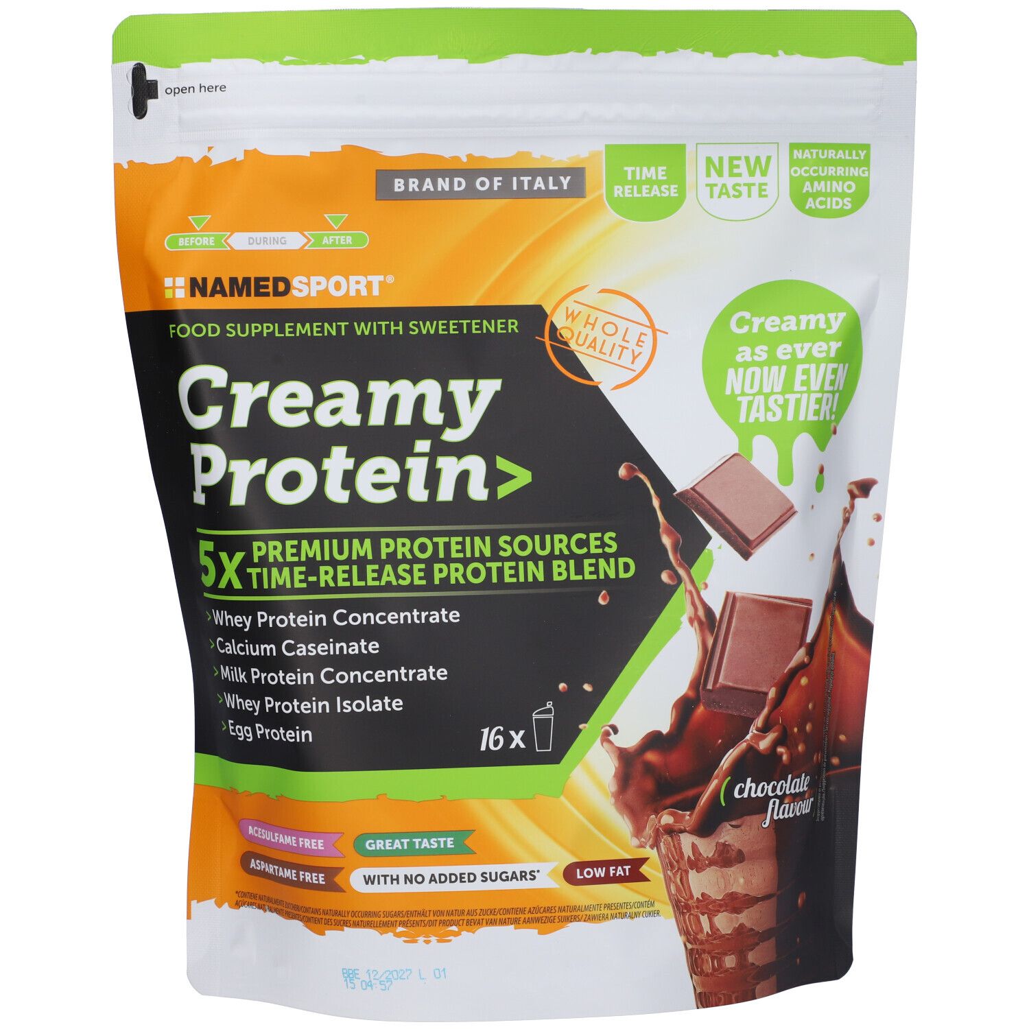 Namedsport Creamy Protein Polvere Gusto Cioccolato - Risparmia il 10% con il codice: named0926