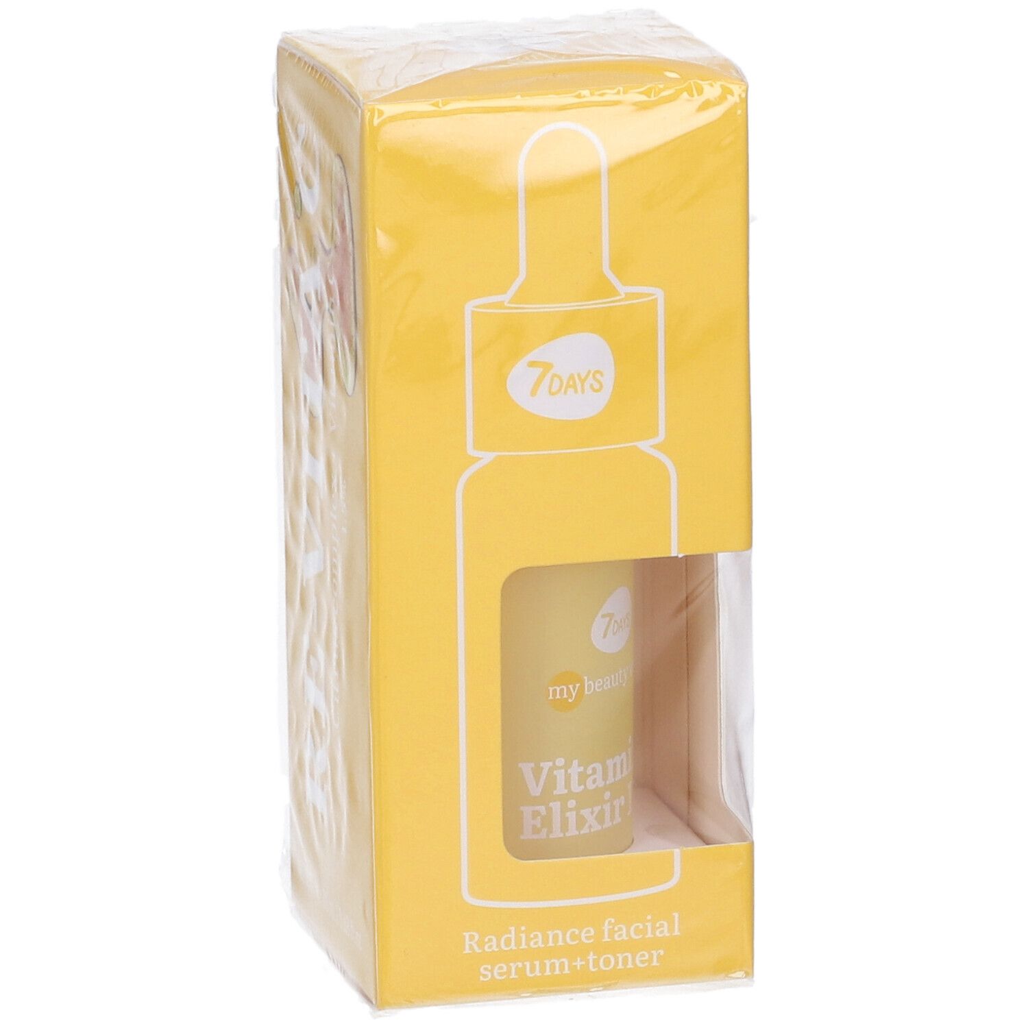 Confezione per 7DAYS MBW Vitamin C Elixir Serum, siero viso illuminante + tonico.