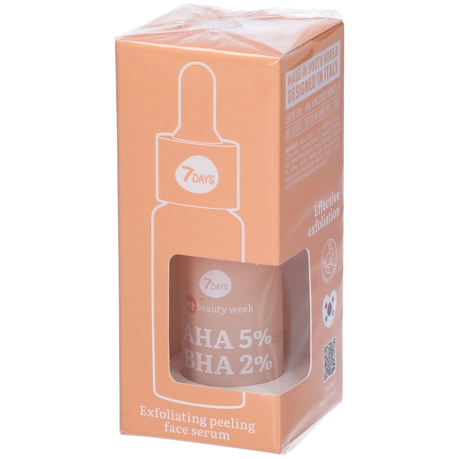 7Days My Beauty Week Aha 5% + Bha 2% Exfoliating Peeling Face Serum