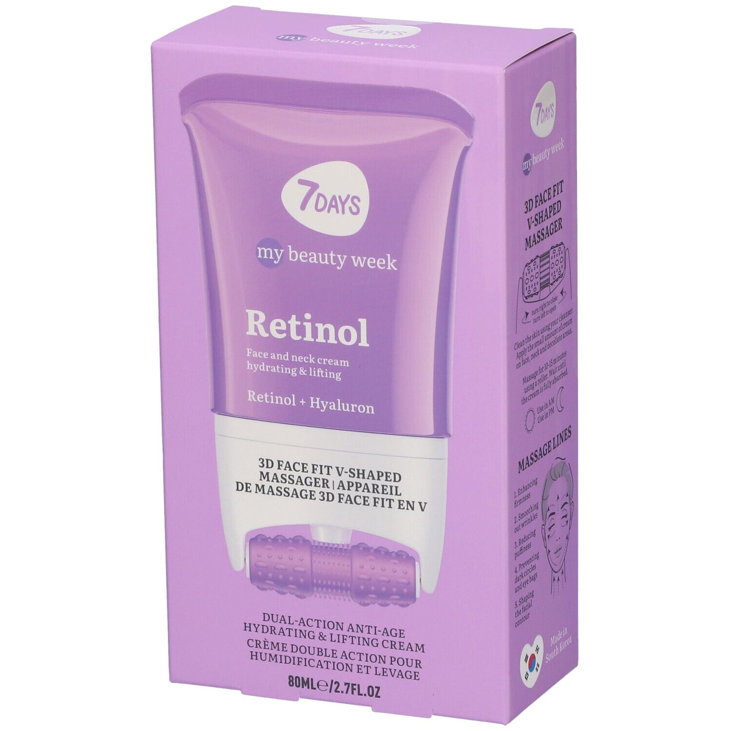 7Days My Beauty Week Face & Neck Cream Massager Antiage & Lifting Concentrate Retinol