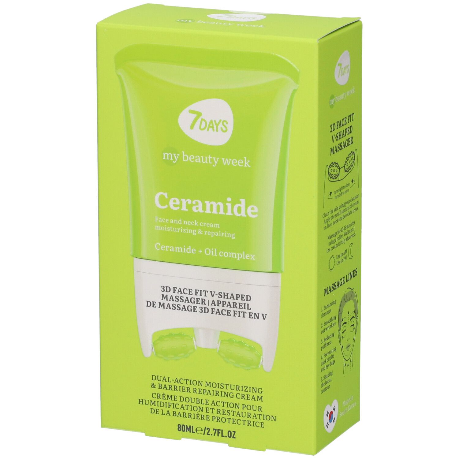 7Days My Beauty Week Face & Neck Cream Massager Nourishing & Repairing Concentrate Ceramide