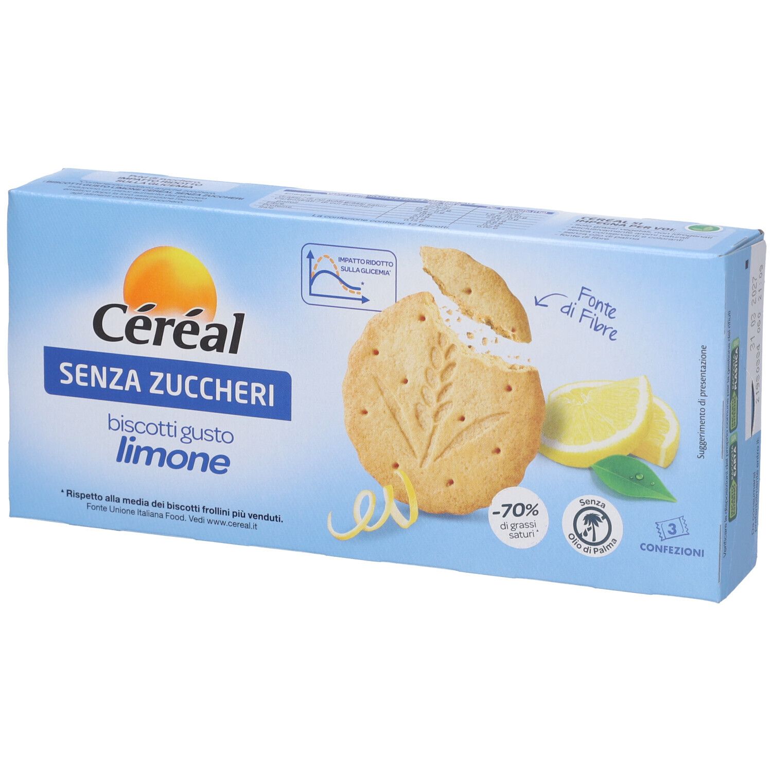 Cereal Senza Zuccheri Biscotti Gusto Limone