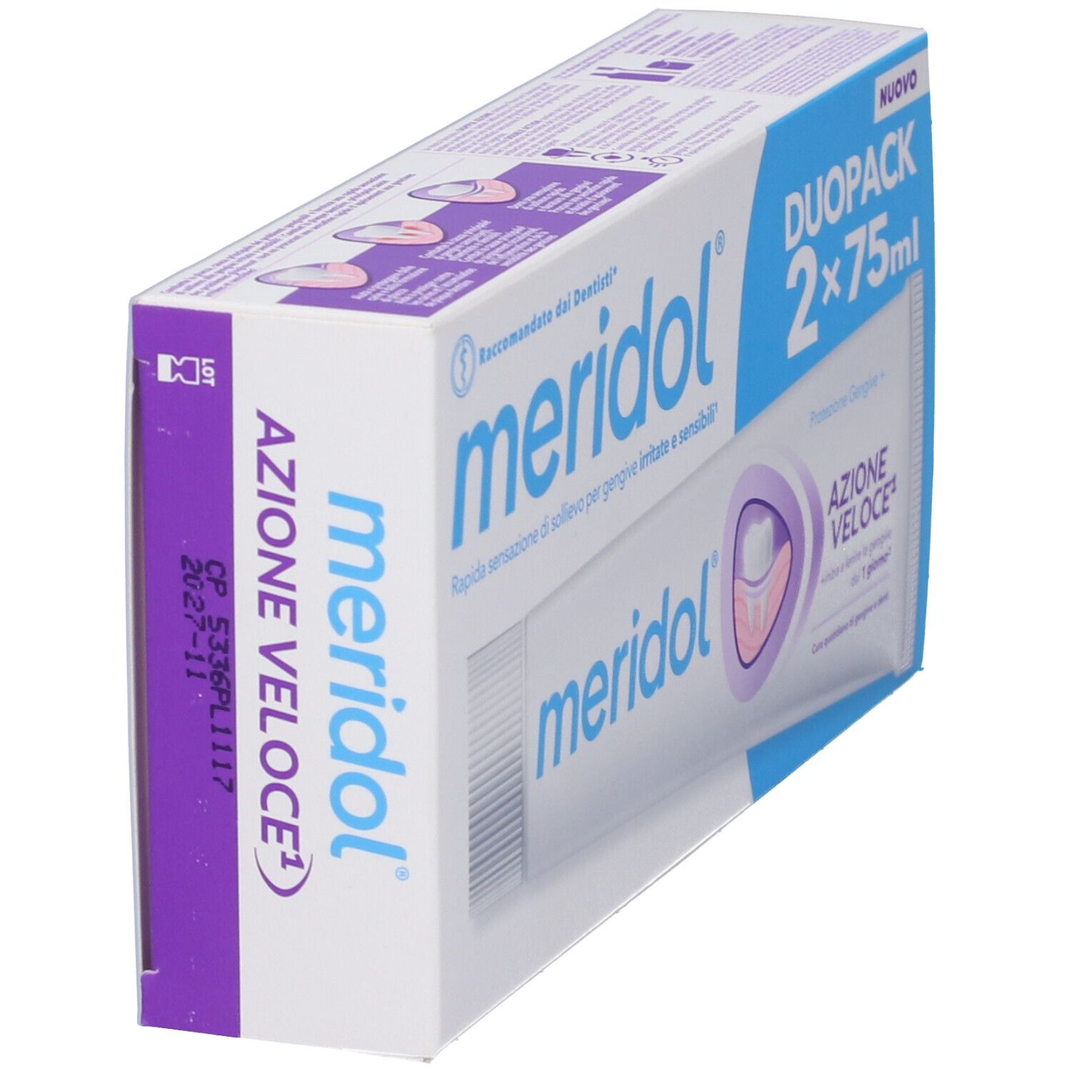 Meridol Duopack Zahnpasta, 2x75ml.