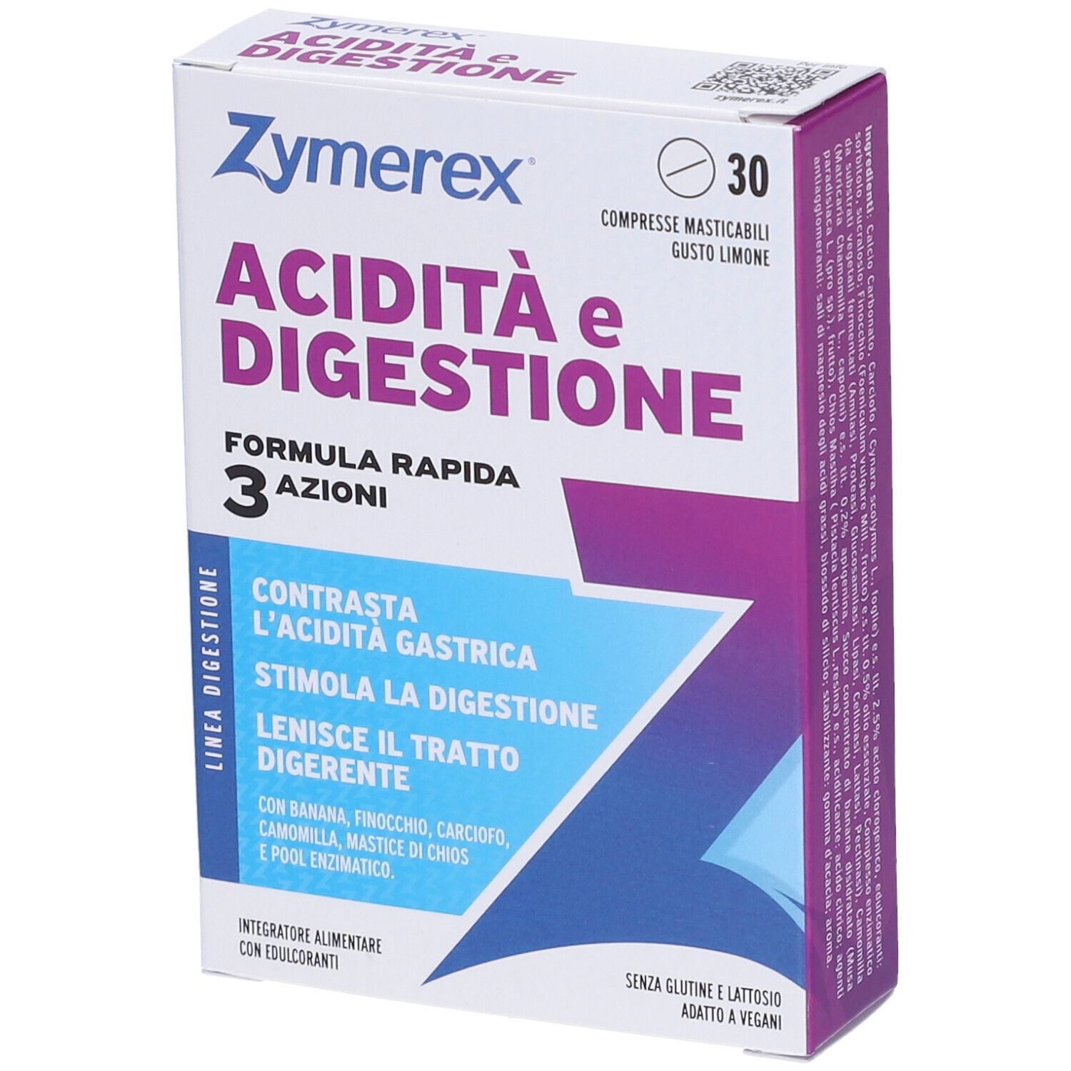 Zymerex Acidita' Digestione Compresse Masticabili Gusto Limone