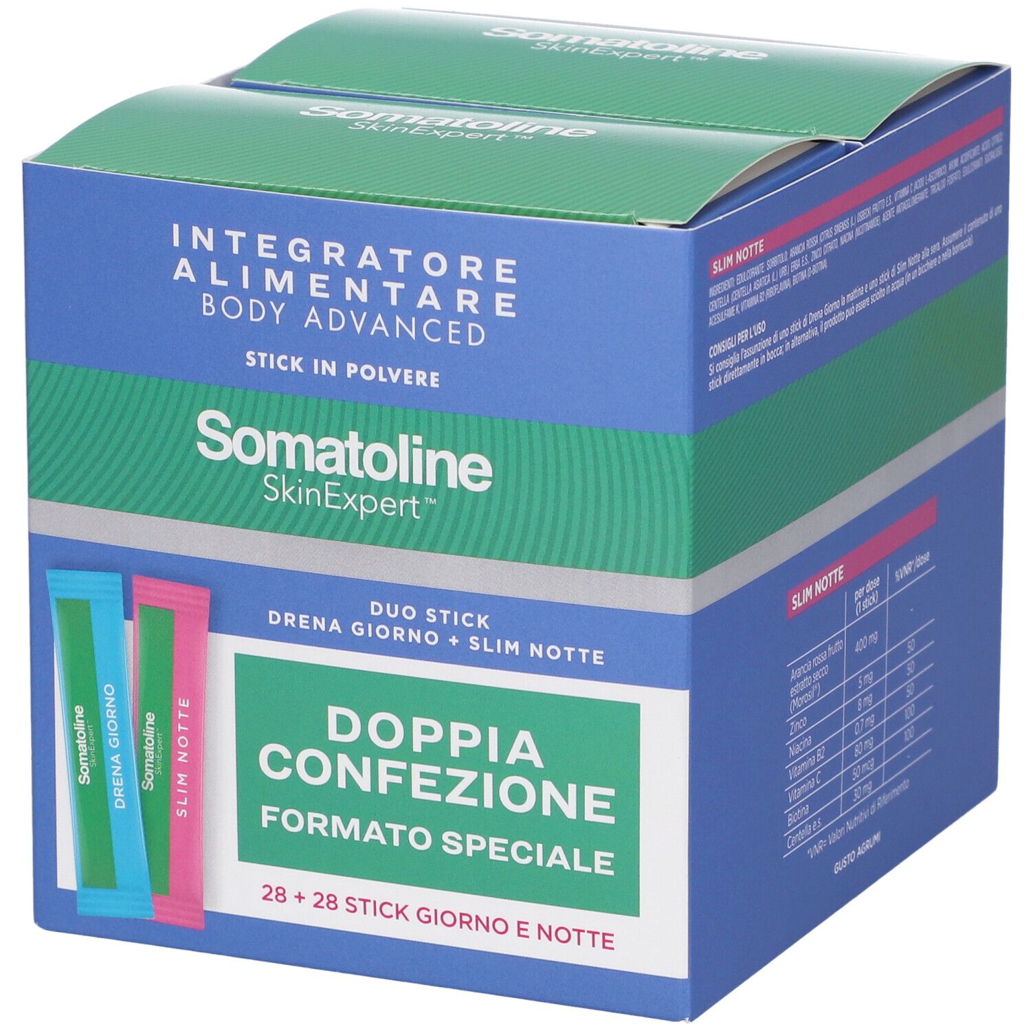 Somatoline SkinExpert Bi-pack Integratore Alimentare Body Advanced