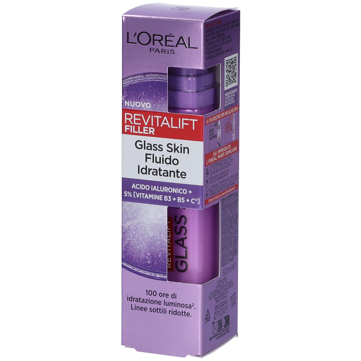 L'Oréal Paris Revitalift Filler Glass Skin Fluido Idratante