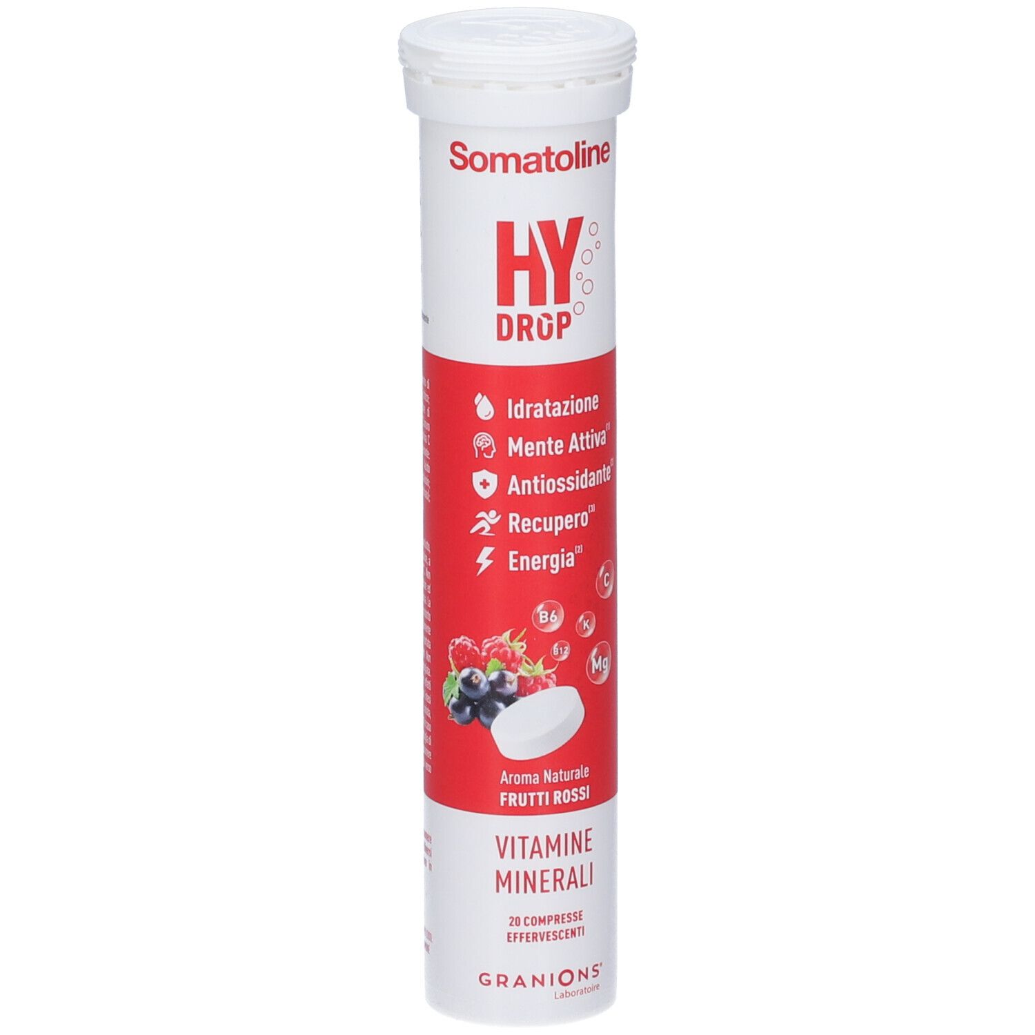 Somatoline Hydrop Compresse Effervescenti Gusto Frutti Rossi