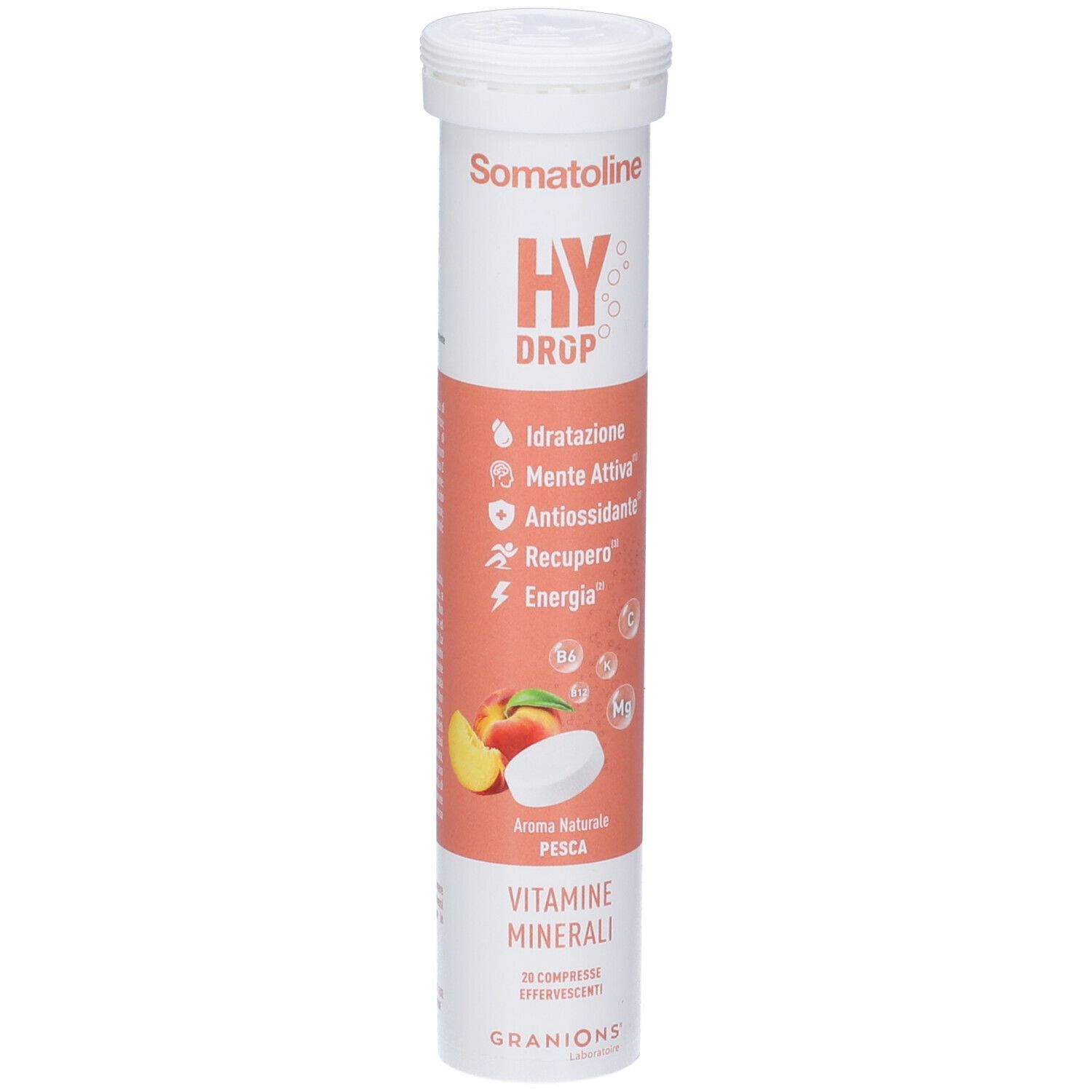Somatoline Vitamine & Minerali Compresse Effervescenti Gusto Pesca