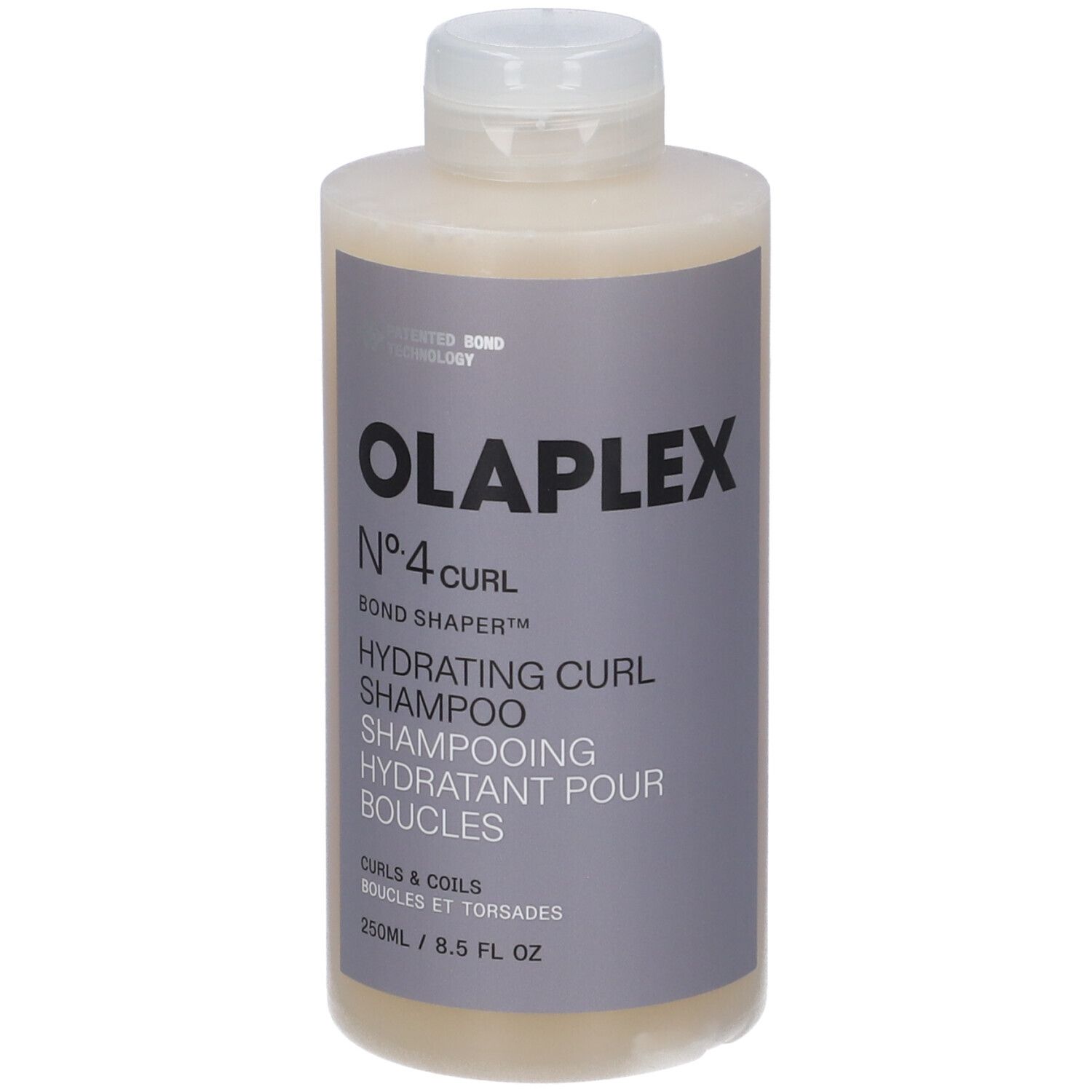 Olaplex Nr. 4 Curl Hydrating Curl Shampoo in einer 250ml Flasche.
