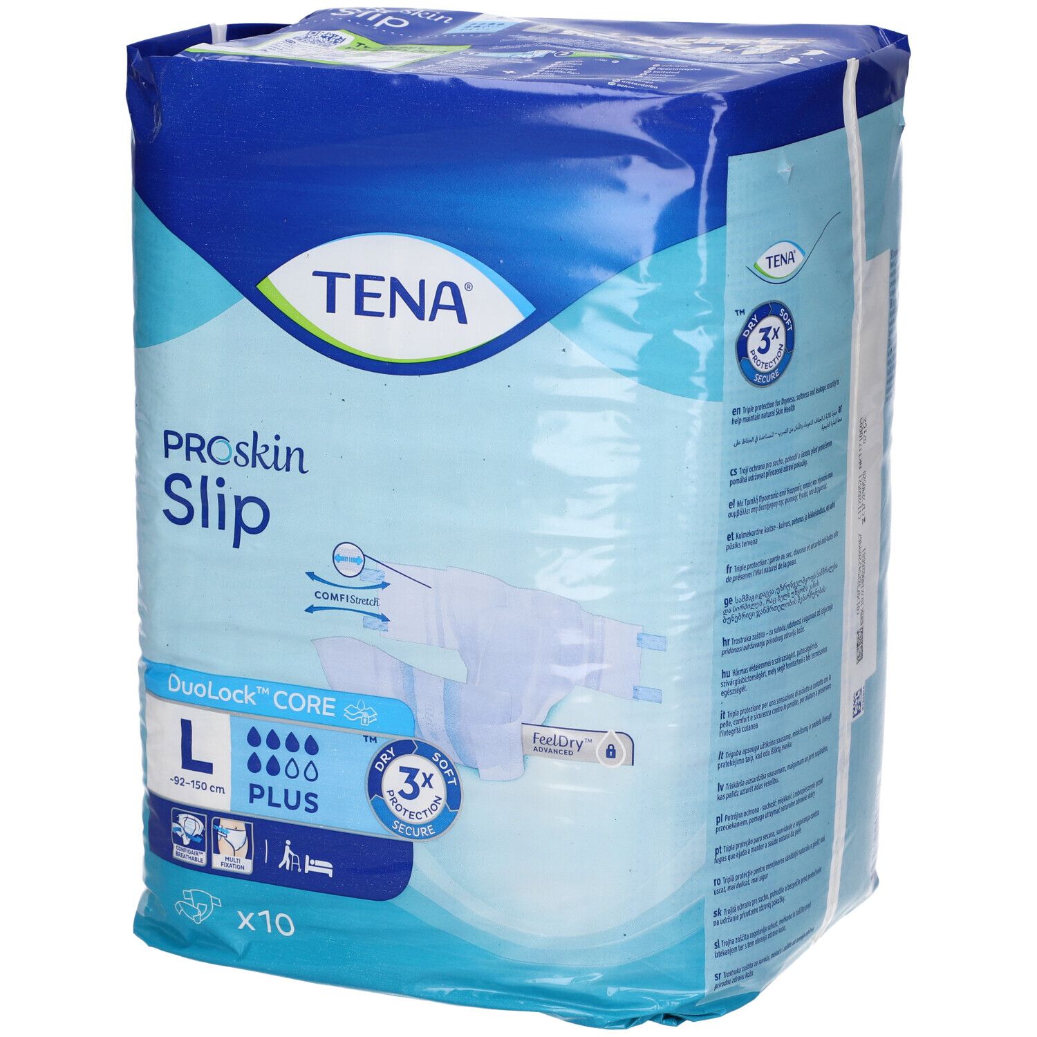 TENA ProSkin Slip Plus Pannolino a Mutandina Misura L - 10 Pezzi