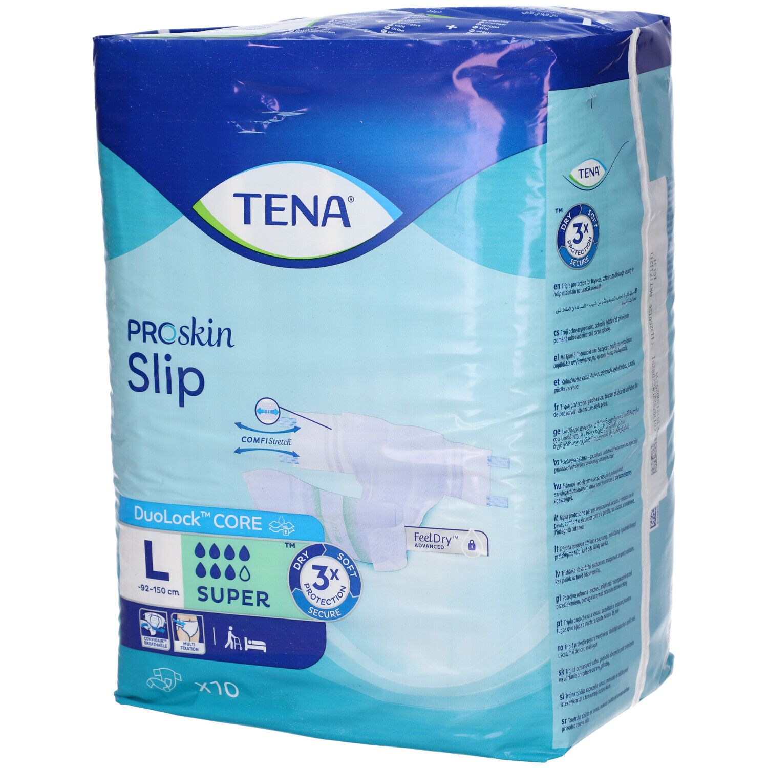 Tena ProSkin Slip Super Assorbenti per Incontinenza Taglia L 10 Pezzi