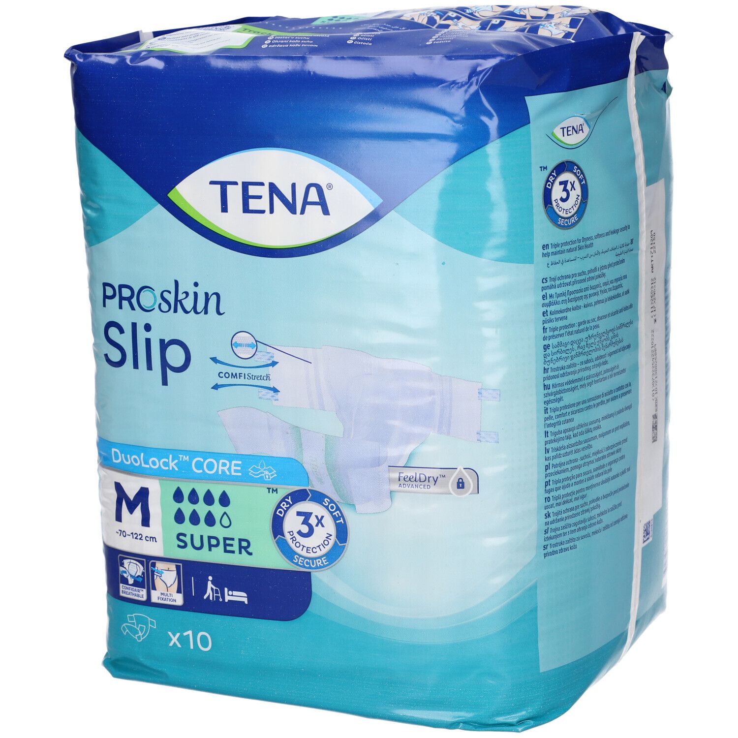 Tena ProSkin Slip Duolock Core Super Pannolino a Mutandina 10 Pezzi