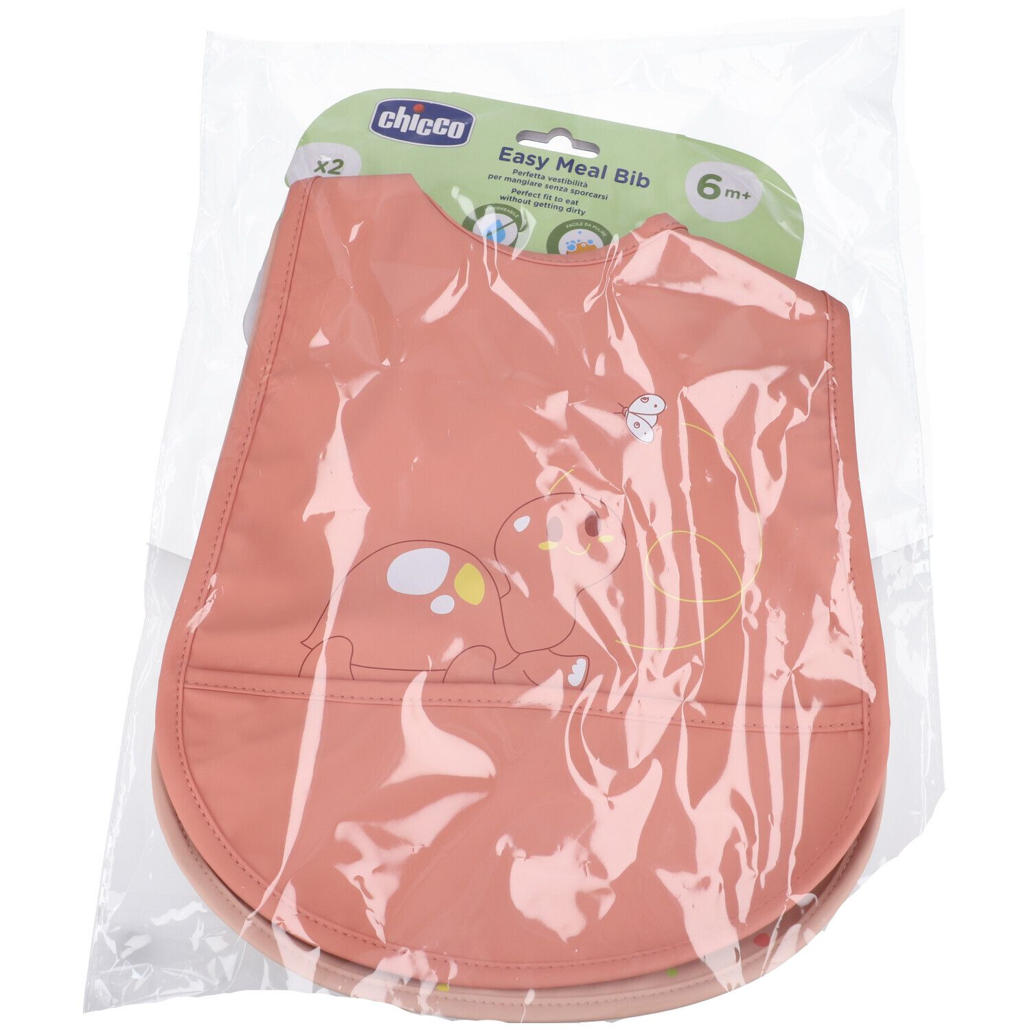 Chicco Bavaglina Pappa Rosa 6M+