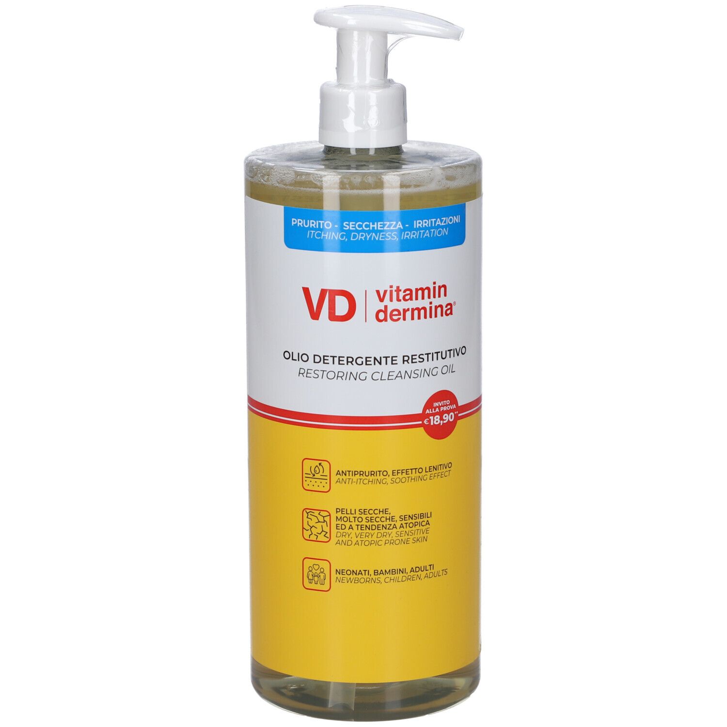Vitamina Dermina VD Olio Detergente Restitutivo