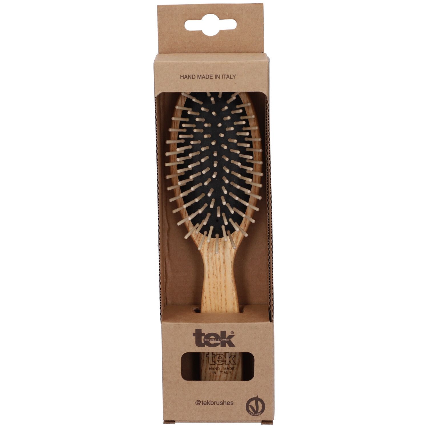 Tek Spazzola per Capelli Ovale Grande con Denti Corti