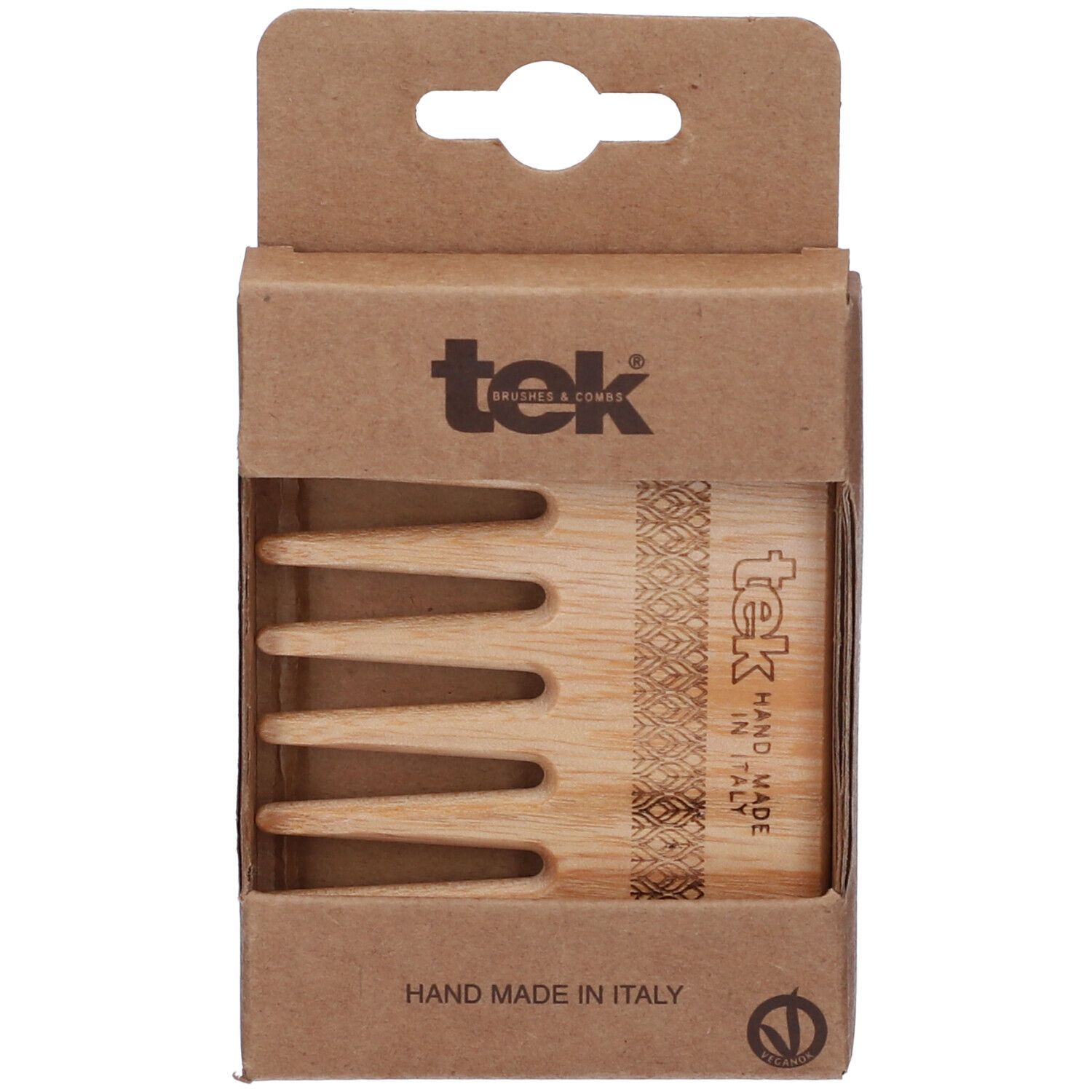 Tek Pettine Afro in Frassino Denti Extra Larghi