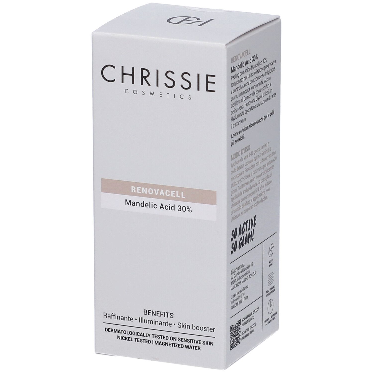 Chrissie Cosmetics Peeling Viso Renovacell Mandelic Acid 30%
