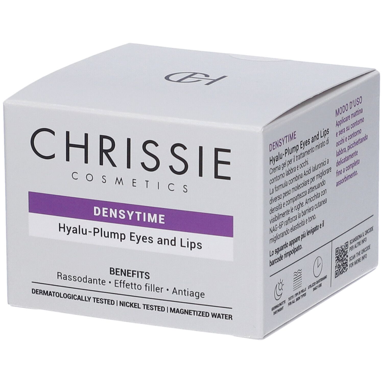 Chrissie Cosmetics Crema Gel Occhi e Labbra Densytime Hyalu-Plump