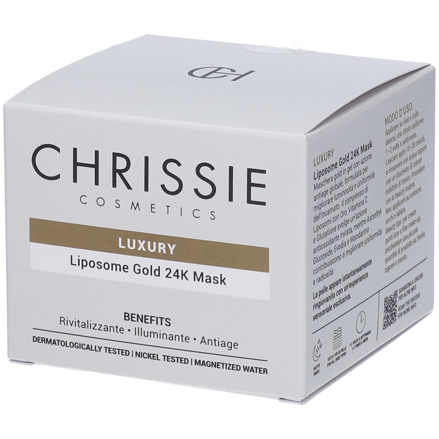 Chrissie Cosmetics Maschera Gel Viso Luxury Liposome Gold 24K