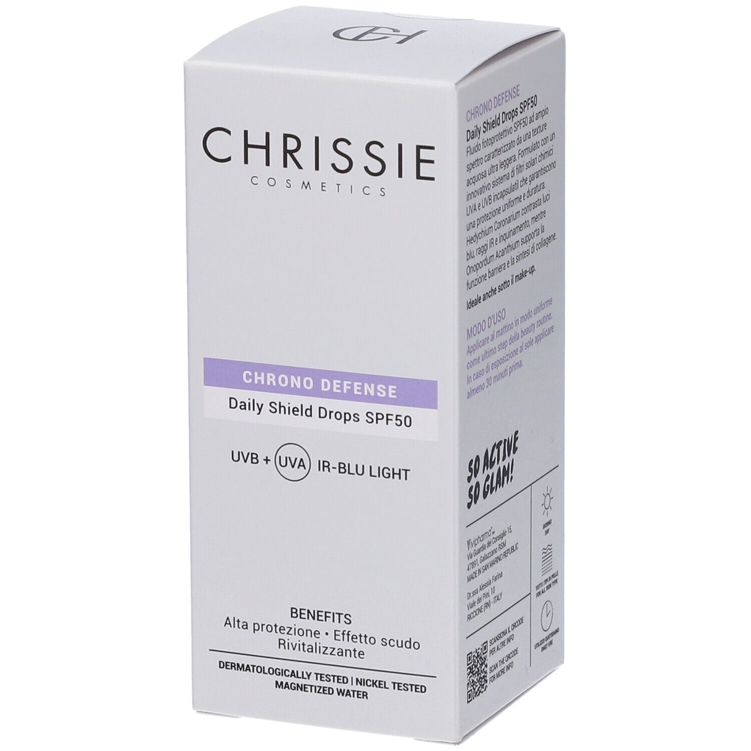 Chrissie Cosmetics Chrono Defense Daily Shield Drops SPF50
