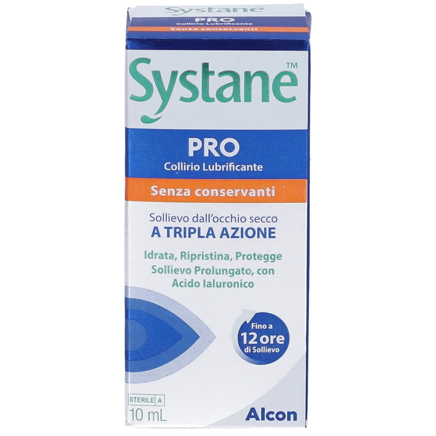 Systane PRO Augentropfen, 10 ml, ohne Konservierungsstoffe, mit Hyaluronsäure.