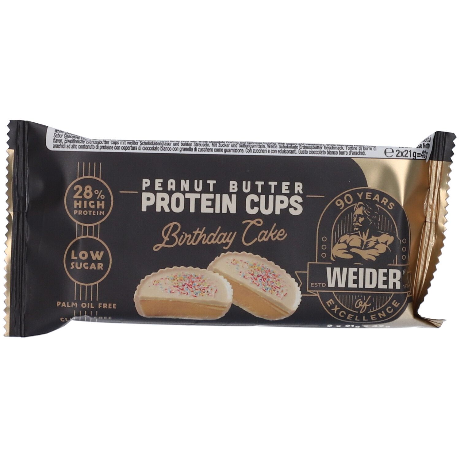 Weider Protein Cups Peanut Butter Birthday Cake