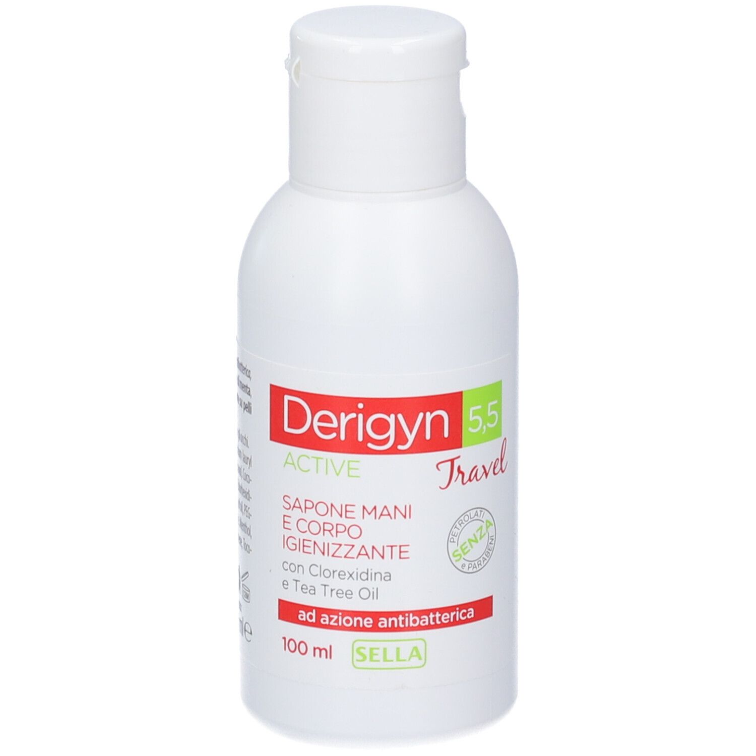 Derigyn Travel Active Sapone Mani e Corpo Igienizzante