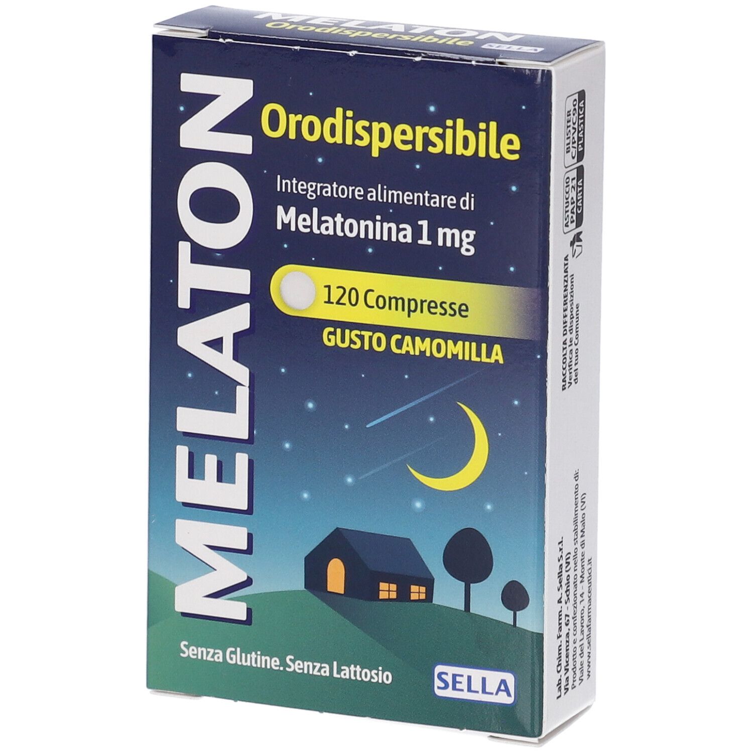 Sella Melatonin Compresse Orodispersibili Gusto Camomilla