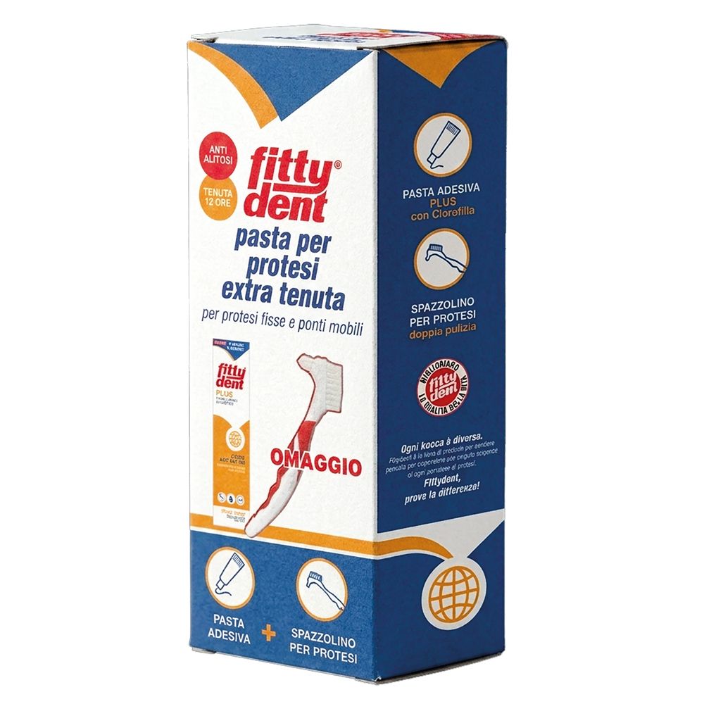 Fittydent Kit Pasta Adesiva Plus + Spazzolino