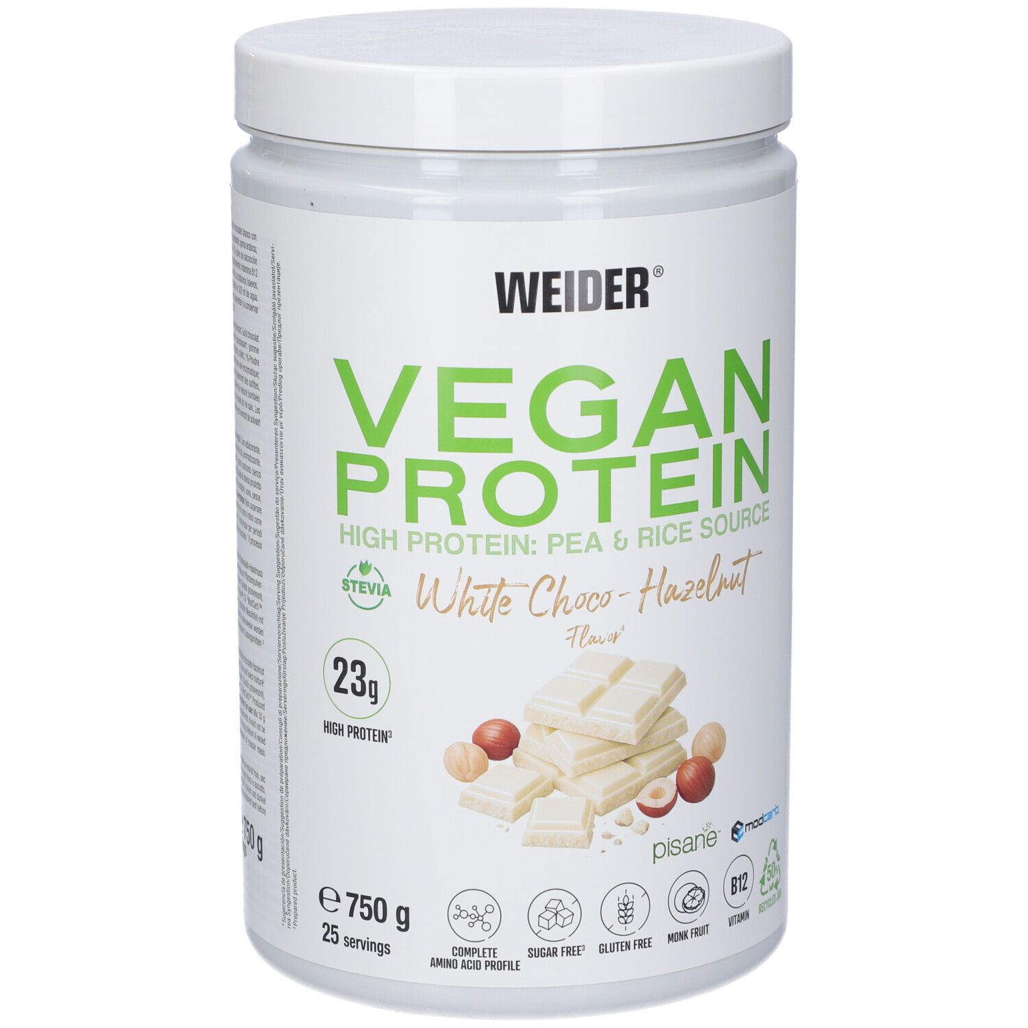 Vegan Protein Ciocco Bianco Nocciola Polvere
