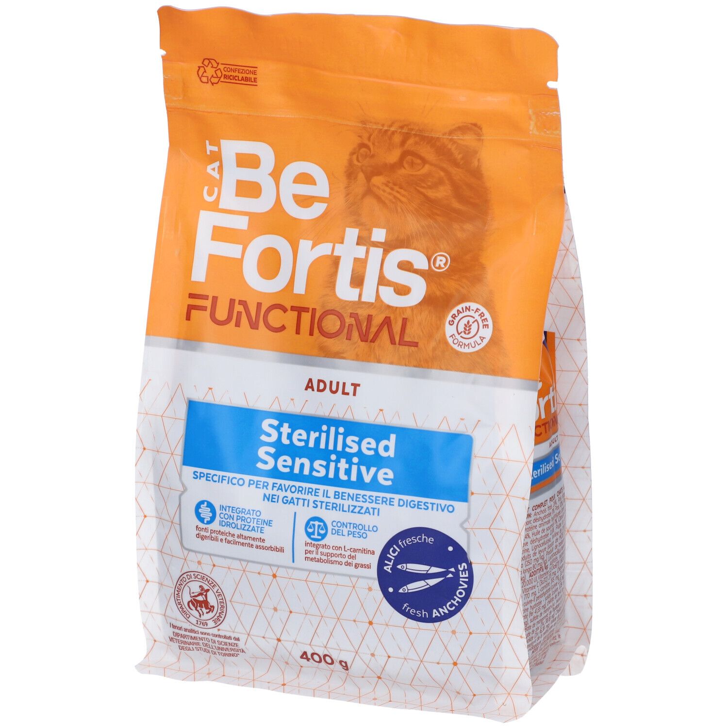 Arcaplanet Petz Health Befortis Cat Adult Sterilised Sensitive Gatti Adulti Sterilizzati