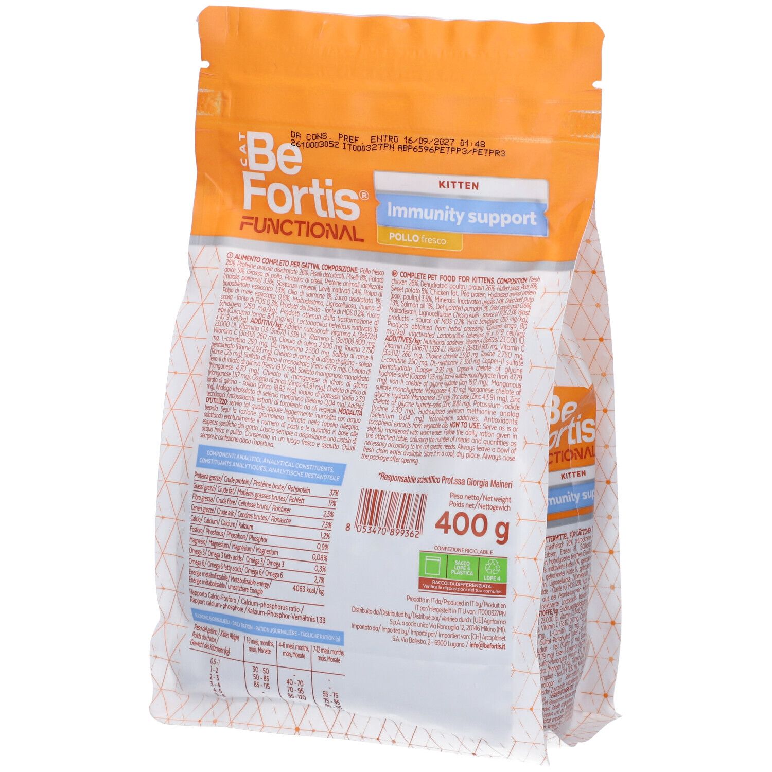 Arcaplanet Petz Health Befortis Cat Kitten Gattini