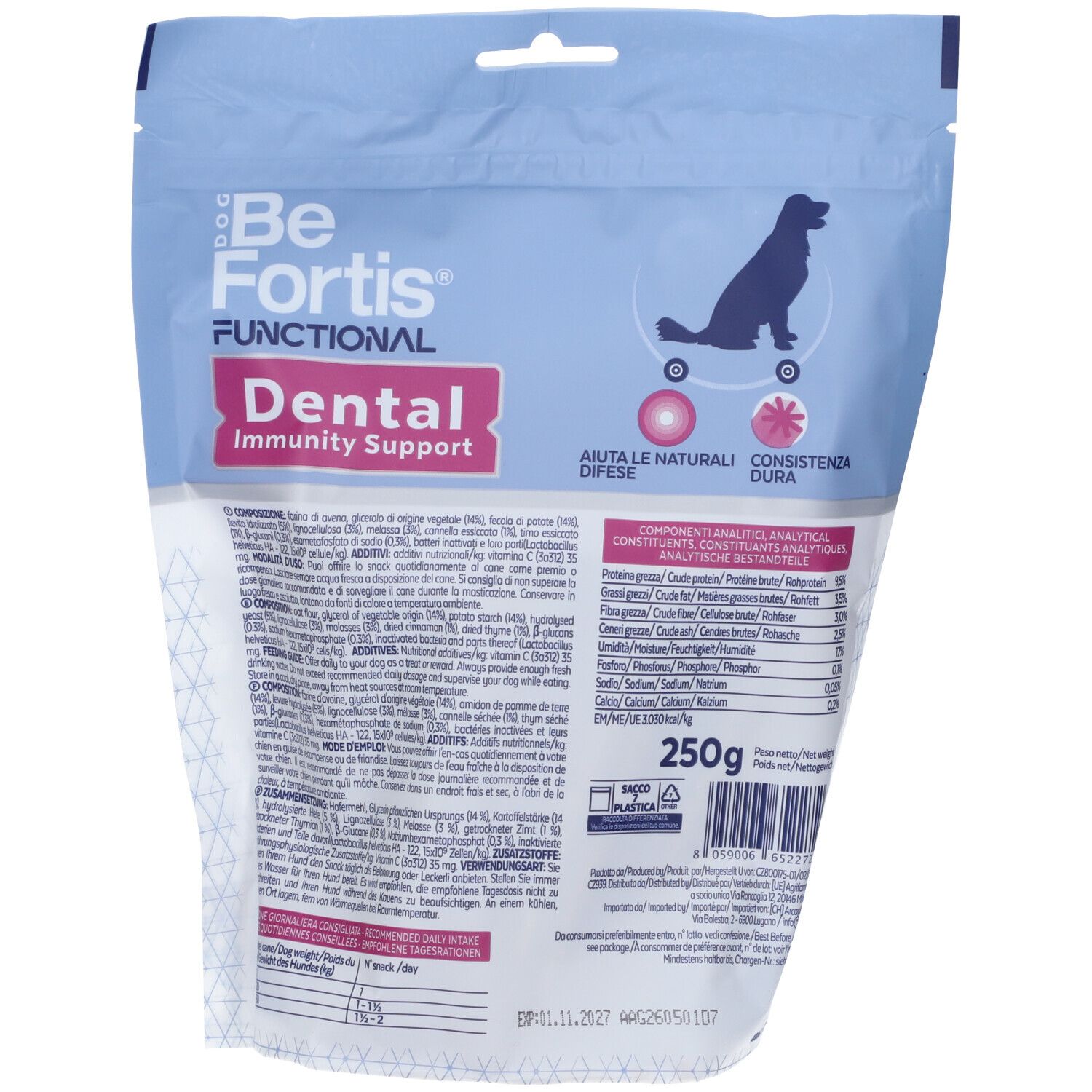 Arcaplanet Petz Health Befortis Dog Snack Dental Immunity Support Cani