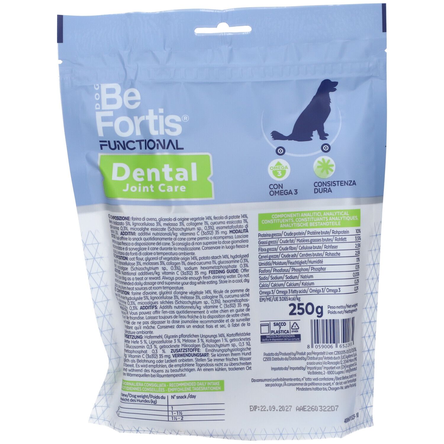 Arcaplanet Petz Health Befortis Dog Snack Dental Joint Care Cani