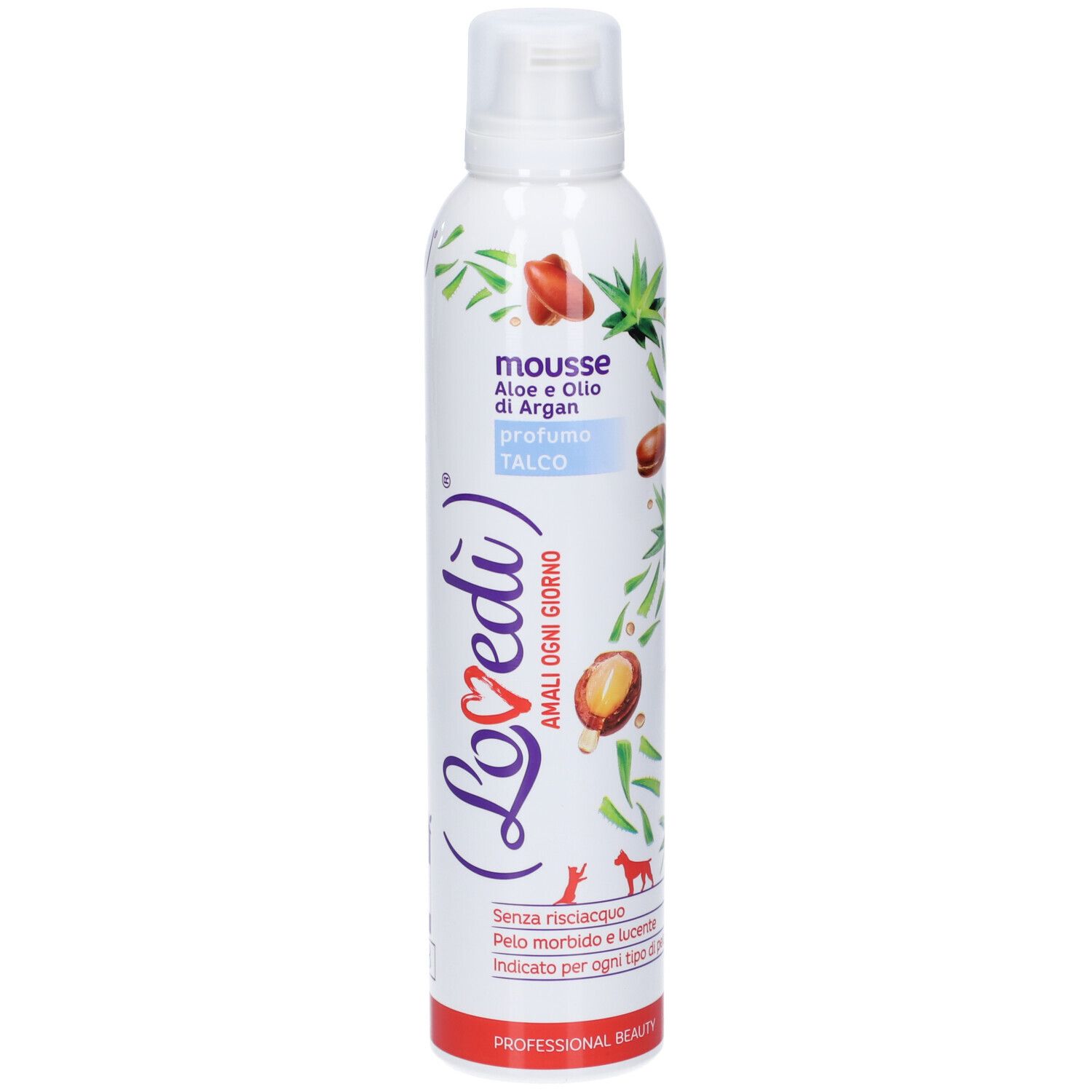 Arcaplanet Petz Health Lovedi Dog Shampoo Mousse Aloe Argan Talco